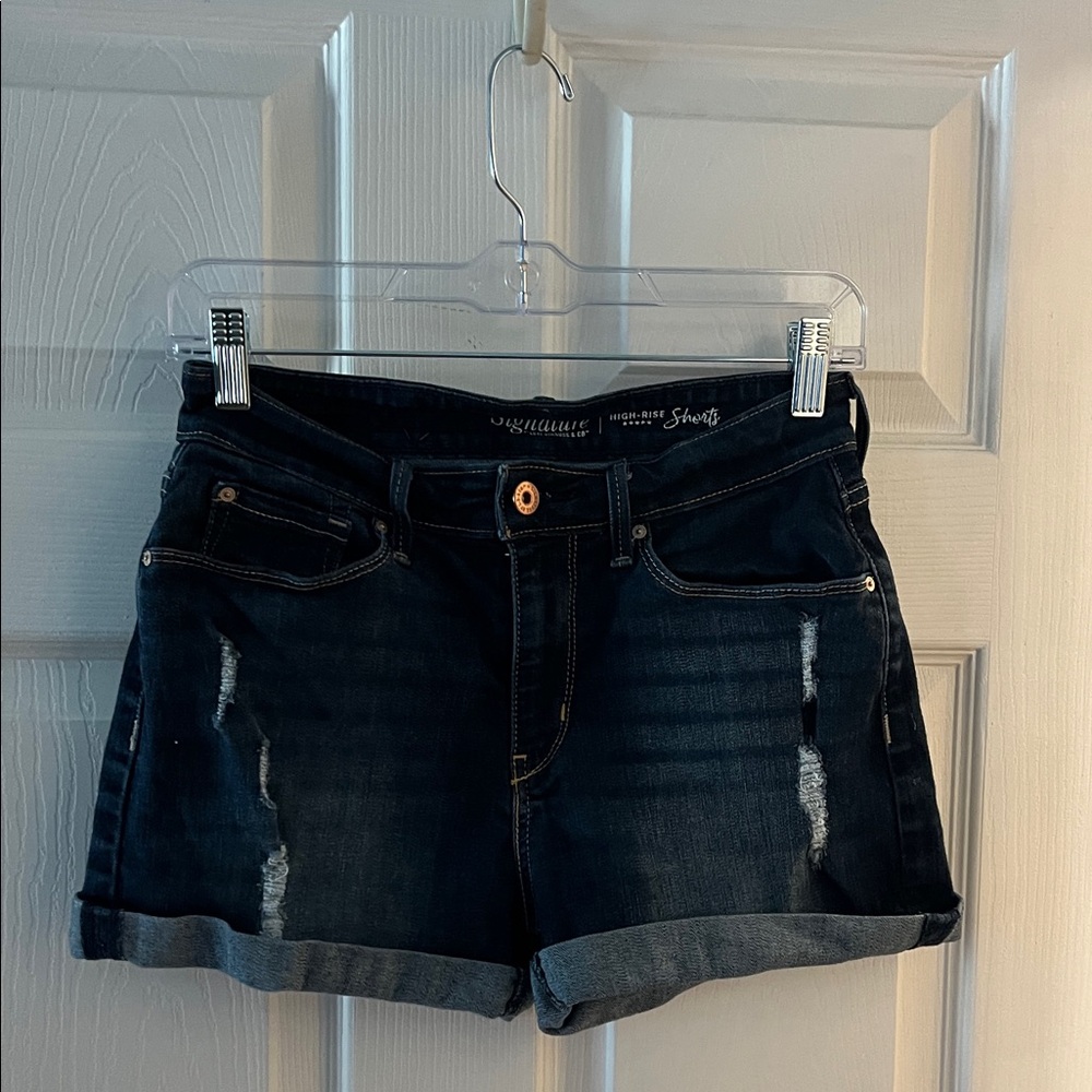 Signature by Levi Strauss Women's Dark Denim Jean Shorts